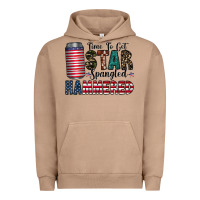 Pigment Burro Star Spangled Hammered Urban Hoodie - CowhideDigitalArt
