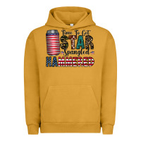 Pigment Peanut Butter Star Spangled Hammered Urban Hoodie - CowhideDigitalArt