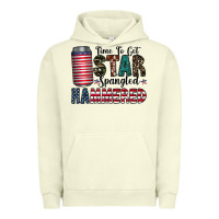 Pigment Pistachio Star Spangled Hammered Urban Hoodie - CowhideDigitalArt