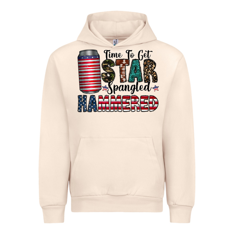 Star Spangled Hammered Urban Hoodie by CowhideDigitalArt | Teevron