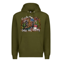 Army Green cowboy take me away Premium Hoodie - SublimationCraftShop
