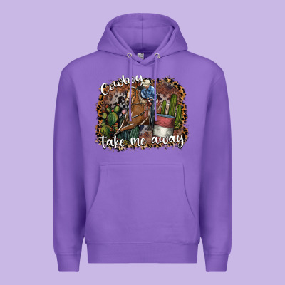 Cowboy Take Me Away Premium Hoodie Designed By Sublimationcraftshop