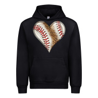 Black baseball heart Urban Hoodie - HRA Design Shop