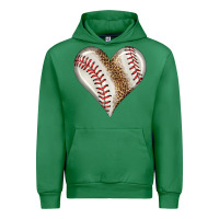 Emerald baseball heart Urban Hoodie - HRA Design Shop