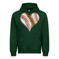 Forest Green baseball heart Urban Hoodie - HRA Design Shop