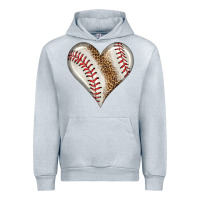 Heather Grey baseball heart Urban Hoodie - HRA Design Shop