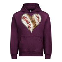 Mauve Wine baseball heart Urban Hoodie - HRA Design Shop