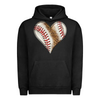 Pigment Black baseball heart Urban Hoodie - HRA Design Shop