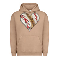 Pigment Burro baseball heart Urban Hoodie - HRA Design Shop