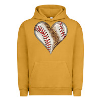 Pigment Peanut Butter baseball heart Urban Hoodie - HRA Design Shop