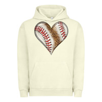 Pigment Pistachio baseball heart Urban Hoodie - HRA Design Shop