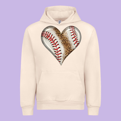 Baseball Heart Urban Hoodie Designed By Hra Design Shop