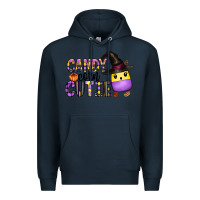 Navy Candy Corn Cutie Premium Hoodie - CowhideDigitalArt