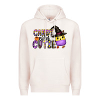 Pale Pink Candy Corn Cutie Premium Hoodie - CowhideDigitalArt