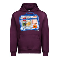 Mauve Wine lunchbox fa element Urban Hoodie - FaDigitalArtStudio