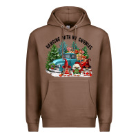 Chestnut hanging with my gnomies Premium Hoodie - FaDigitalArtStudio