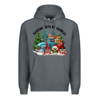 Rock hanging with my gnomies Premium Hoodie - FaDigitalArtStudio