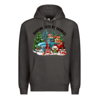 Smoke hanging with my gnomies Premium Hoodie - FaDigitalArtStudio