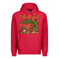 Cardinal i dont need luck ive got jesus st. patricks day Premium Hoodie - Neo Western