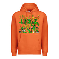 Carrot i dont need luck ive got jesus st. patricks day Premium Hoodie - Neo Western