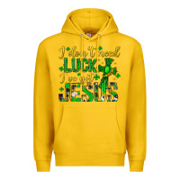 Lemon i dont need luck ive got jesus st. patricks day Premium Hoodie - Neo Western