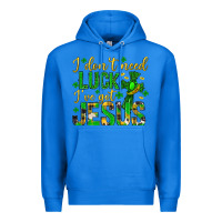 True Royal i dont need luck ive got jesus st. patricks day Premium Hoodie - Neo Western
