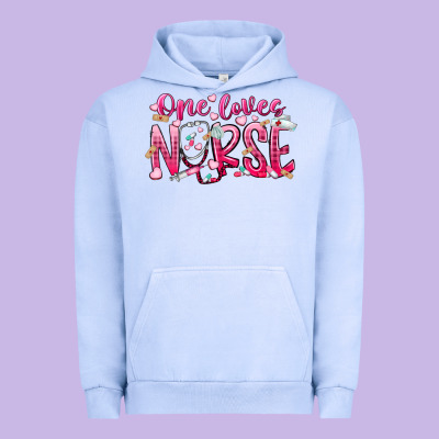 One Loves Nurse Urban Hoodie Designed By Racoondesign