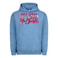 Pigment Pebble Blue one loves nurse Urban Hoodie - RacoonDesign