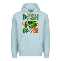 Blue Mist irish i was gamer st. patricks day Premium Hoodie - Neo Western