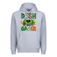 Heather Grey irish i was gamer st. patricks day Premium Hoodie - Neo Western