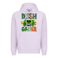 Lilac irish i was gamer st. patricks day Premium Hoodie - Neo Western