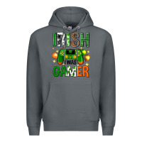 Rock irish i was gamer st. patricks day Premium Hoodie - Neo Western