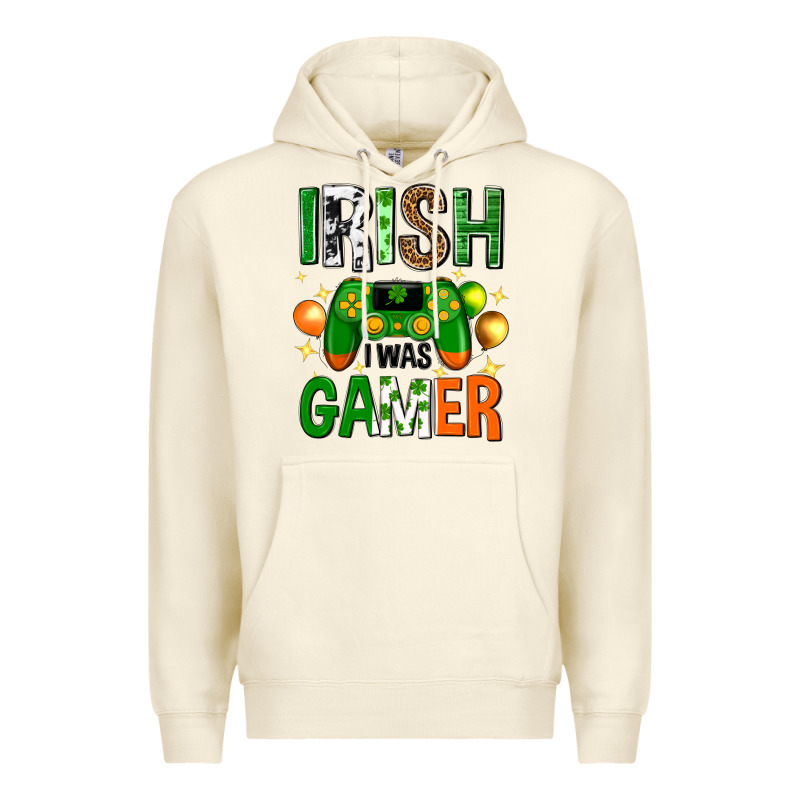 Irish I Was Gamer St. Patricks Day Premium Hoodie by Neo Western | Teevron