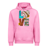 Fuchsia Pink western love baseball Urban Hoodie - HRA Design Shop