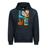 Navy western love baseball Urban Hoodie - HRA Design Shop