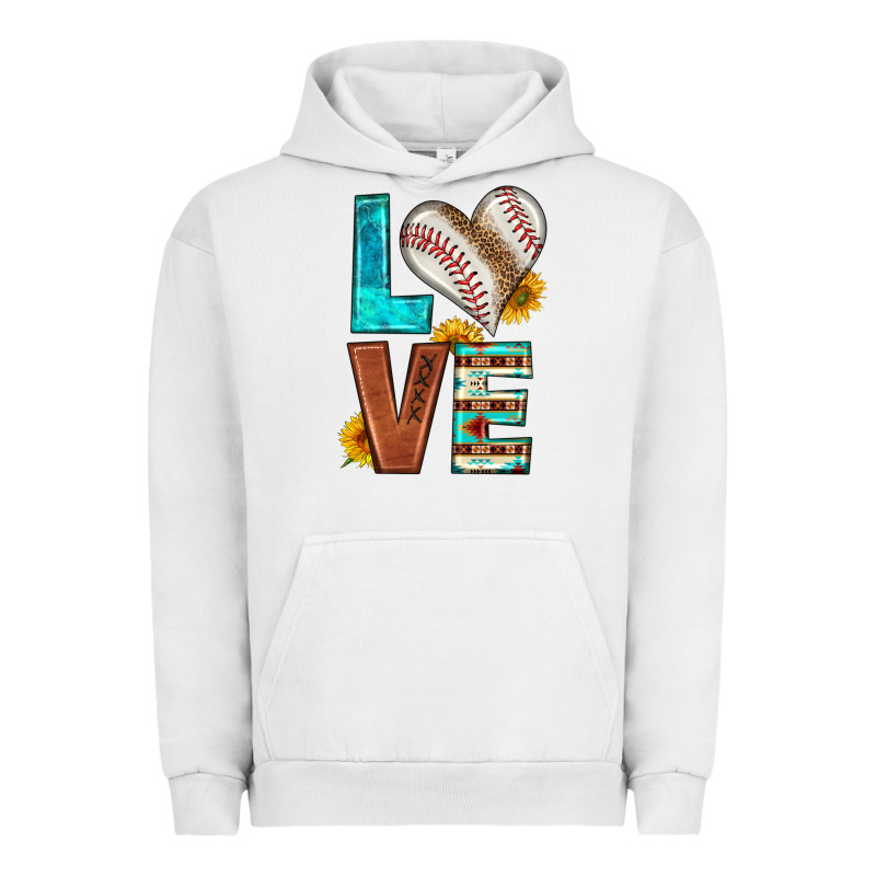 Western Love Baseball Urban Hoodie by HRA Design Shop | Teevron