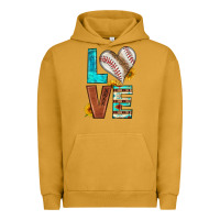 Pigment Peanut Butter western love baseball Urban Hoodie - HRA Design Shop