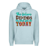 Blue Mist the future on what you do today Premium Hoodie - HRA Design Shop
