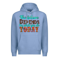 Colony Blue the future on what you do today Premium Hoodie - HRA Design Shop
