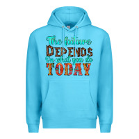 Ocean Blue the future on what you do today Premium Hoodie - HRA Design Shop