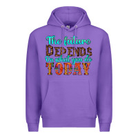 Purple the future on what you do today Premium Hoodie - HRA Design Shop