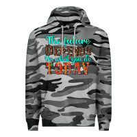 Slate Camo the future on what you do today Premium Hoodie - HRA Design Shop