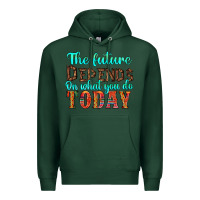 Sports Green the future on what you do today Premium Hoodie - HRA Design Shop
