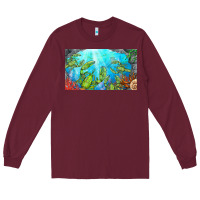 Burgundy lobster sippy cup Long Sleeve Tee - BarkalooDesign