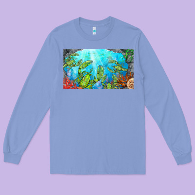 Lobster Sippy Cup Long Sleeve Tee Designed By Barkaloodesign