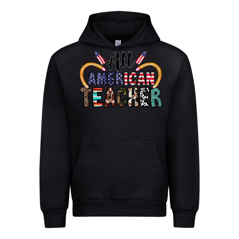All American Teacher Urban Hoodie by CowhideDigitalArt | Teevron