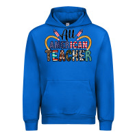 Cobalt all american teacher Urban Hoodie - CowhideDigitalArt