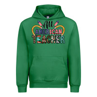Emerald all american teacher Urban Hoodie - CowhideDigitalArt