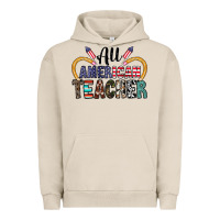 Pigment French Oak all american teacher Urban Hoodie - CowhideDigitalArt