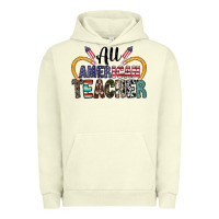 Pigment Pistachio all american teacher Urban Hoodie - CowhideDigitalArt